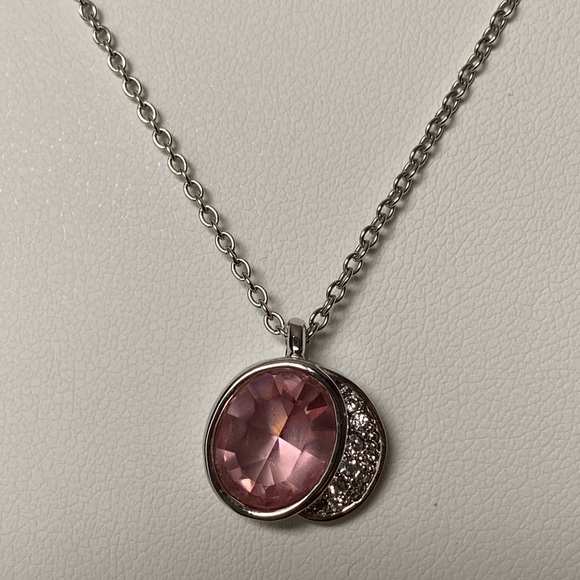 Rare. Retired Swarovski Breast Cancer Awareness 2009 Pink Hope Necklace. NIB - Picture 6 of 17